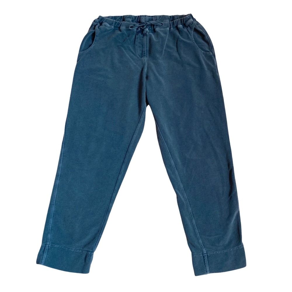 CP SHADES Cotton Jogger Lounge Pant SZ L Navy Blue Loungewear Pull On Drawstring